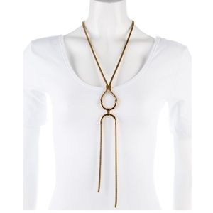 Lanvin Snake Chain Pendant Necklace